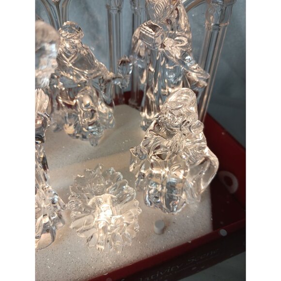 GCI Acrylic LED Nativity Scene With Holiday Music Indoor 7.75 inch - Picture 9 of 10